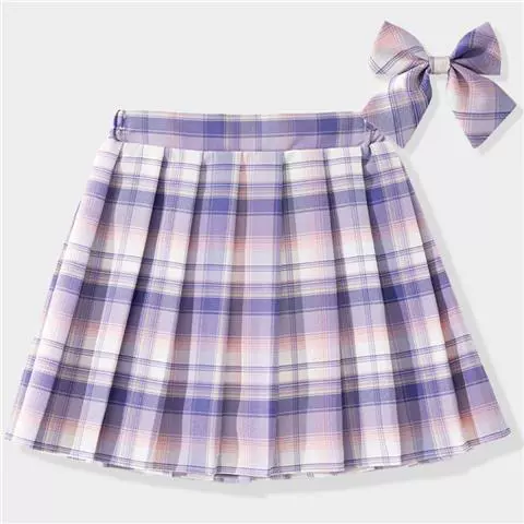 ◑☨Purple skirt + collar☨◑