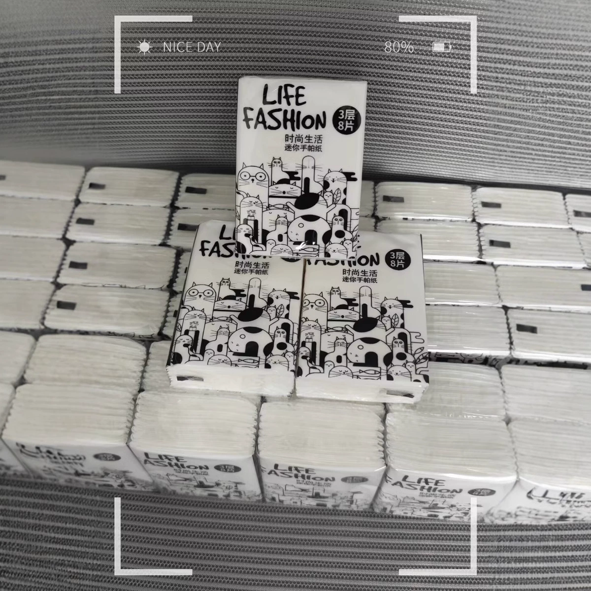 Рекламные бумажные полотенца, изготовленные на заказ, печать логотипа, бумага для рукояток, прямая продажа, небольшая упаковка, портативная бумага для лица, прямая продажа