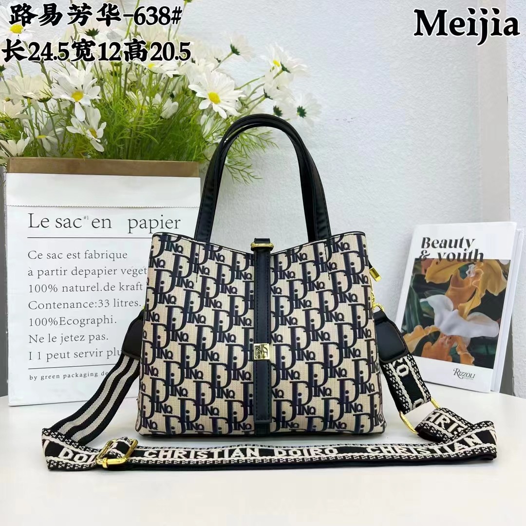 (2개) LOUIE FANGHUA BAG 여성의 2024 새로운 크로스 바디 가방 인기있는 가을과 겨울 빛 고급 오래 된 꽃 가방 대용량 통근 어깨 가방