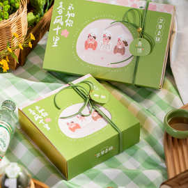 4/6粒艾草青团绿豆糕雪媚娘烘焙吸塑包装盒 蛋黄酥月饼糕点礼品盒