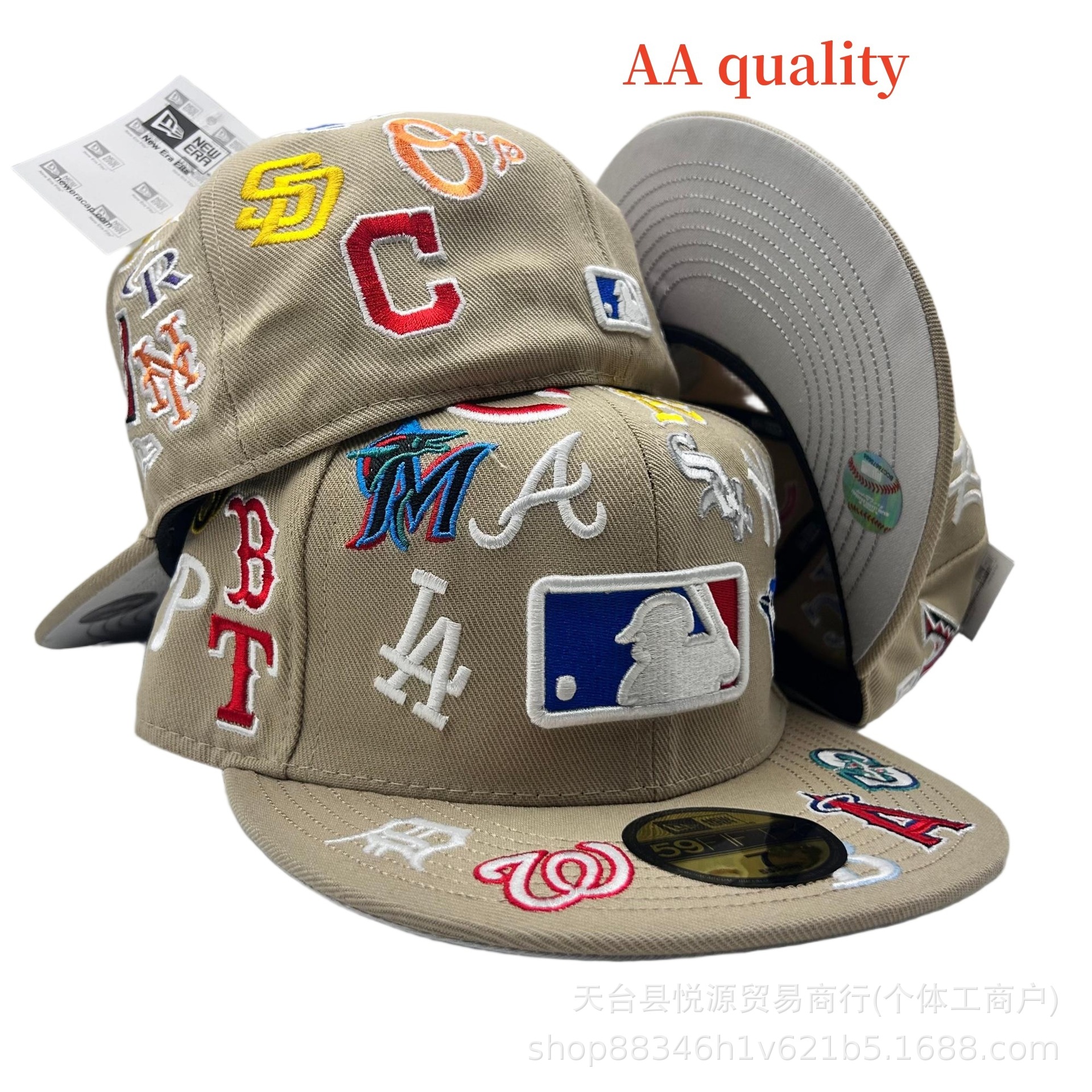 Nuevo comercio exterior transfronterizo MLB sombrero de béisbol estilo hip-hop moda tamaño sombrero de alta calidad
