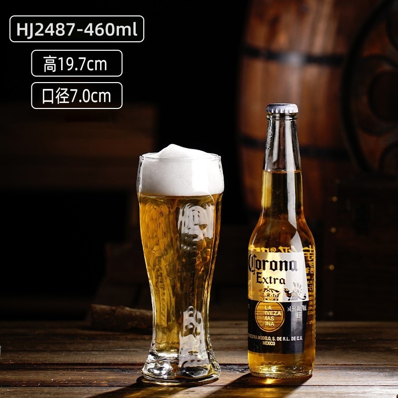 Gran capacidad al por mayor taza de cerveza gruesa taza de jugo taza de bebida taza de cerveza fina conjunto de logotipo impresa