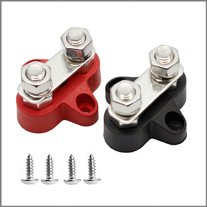 热销亚马逊跨境船舶房车汽车M8M10端子红黑色正母线端子块汇线柱