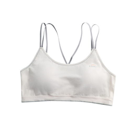 Omefen  girl development period seamless beautiful back vest female junior high school student underwear fixed cotton pad