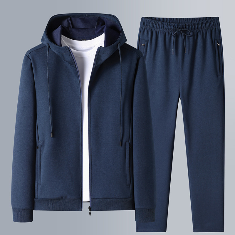 Spring and Autumn Men's Casual Sports suit Long-sleeved Korean Slim-fit Cotton Long Pants School Uniform Work Clothes Group Purchase Standard Spring and Autumn Men's Casual Sports suit Long-sleeved Korean Slim-fit Cotton Long Pants School Uniform Work Clothes Group Purchase Standard