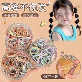儿童不伤发头绳可爱拇指发圈女童高弹力耐用皮筋2025新款扎头发绳