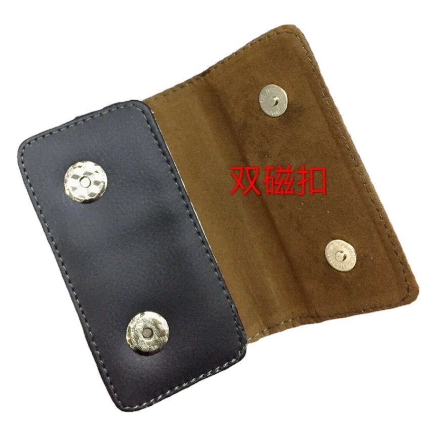 Belt Men's Waist Bag Middle-Aged and Elderly Outdoor Single-Layer Mobile Phone Bag Street Stall Bag Magnetic Buckle Mobile Phone Waist Bag Manufacturer Wholesale