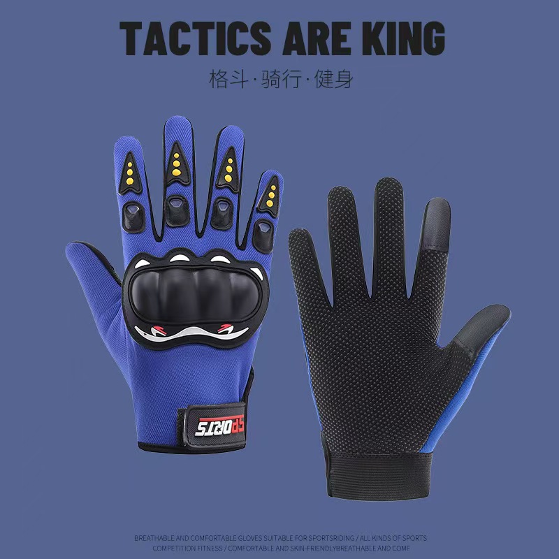 Guantes de locomotora de cuatro estaciones de protección general antideslizante desgaste pantalla táctil deportiva al aire libre guantes de motocicletas