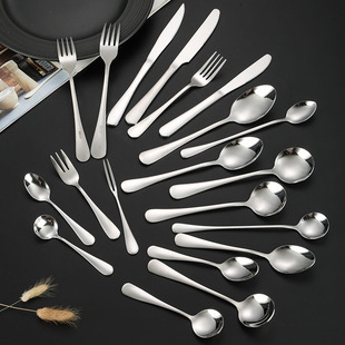 1010 stainless steel tableware full set of cross-border Amazon Western food knife and fork spoon dessert coffee spoon hotel steak knife and fork