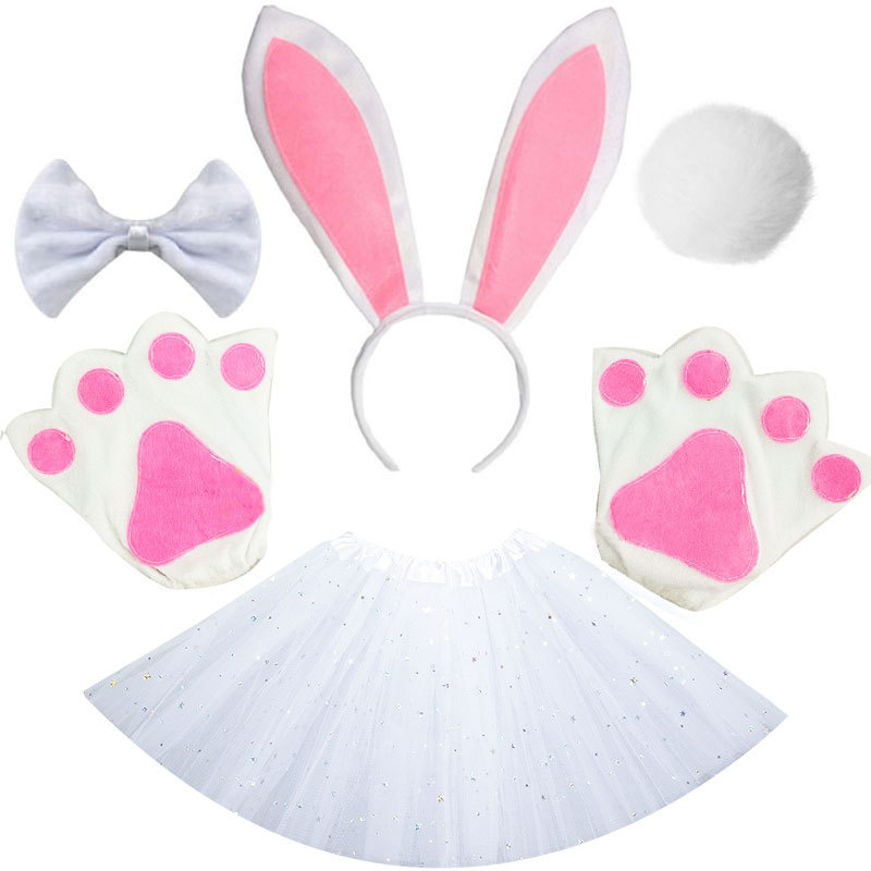 White set for adults, 6 pieces