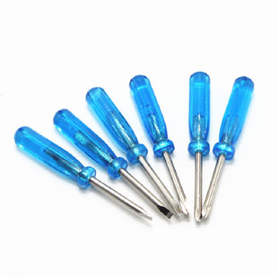 45mm Crystal Blue Mini Screwdriver Disassembly Toy Delivery 3.0 Small Screwdriver Cross-Shaped Small Screwdriver
