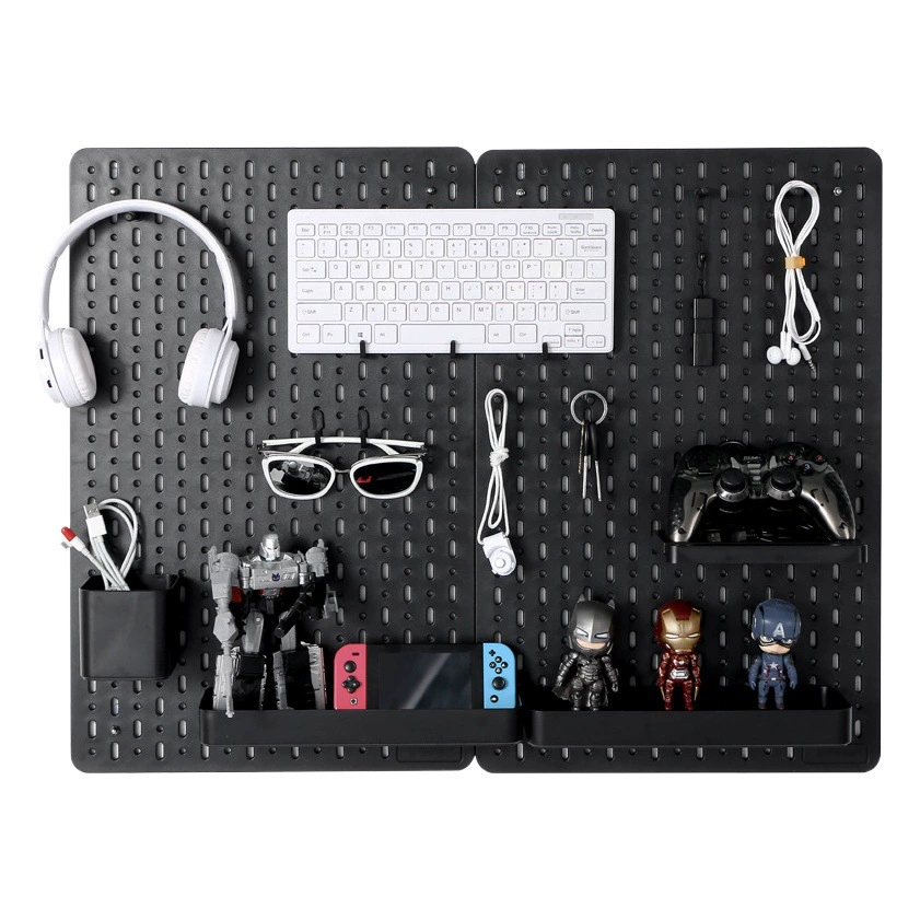 Аксессуары для отверстий DIY черный ящик для хранения стола для киберспорта вертикальный фиксатор общежитие Настольный крючок для хранения подвесная доска