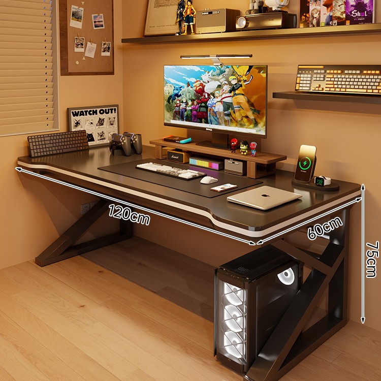 Mesa de computadora de madera sólida mesa de escritorio simple mesa de escritorio dormitorio de estudiantes mesa de deportes electrónicos mesa de trabajo de brazo robótico mesa