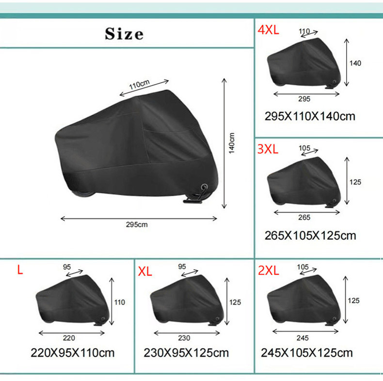 Ready Stock of Motorcycle-Specific Covers, Thickened Motorcycle Covers, Sun-Proof and Rain-Proof Electric Vehicle Covers, Protective Vehicle Covers