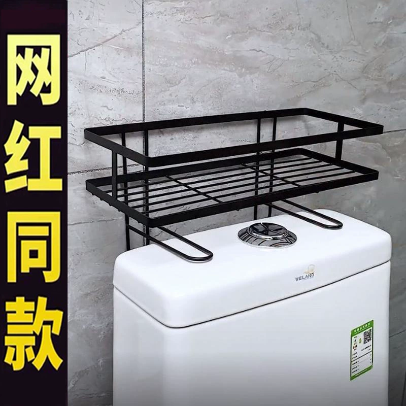 Полка для хранения в туалете над ванной комнатой, настенная многофункциональная полка для хранения унитаза без перфорации