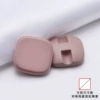 Fuchsia, square, geometric, 18mm