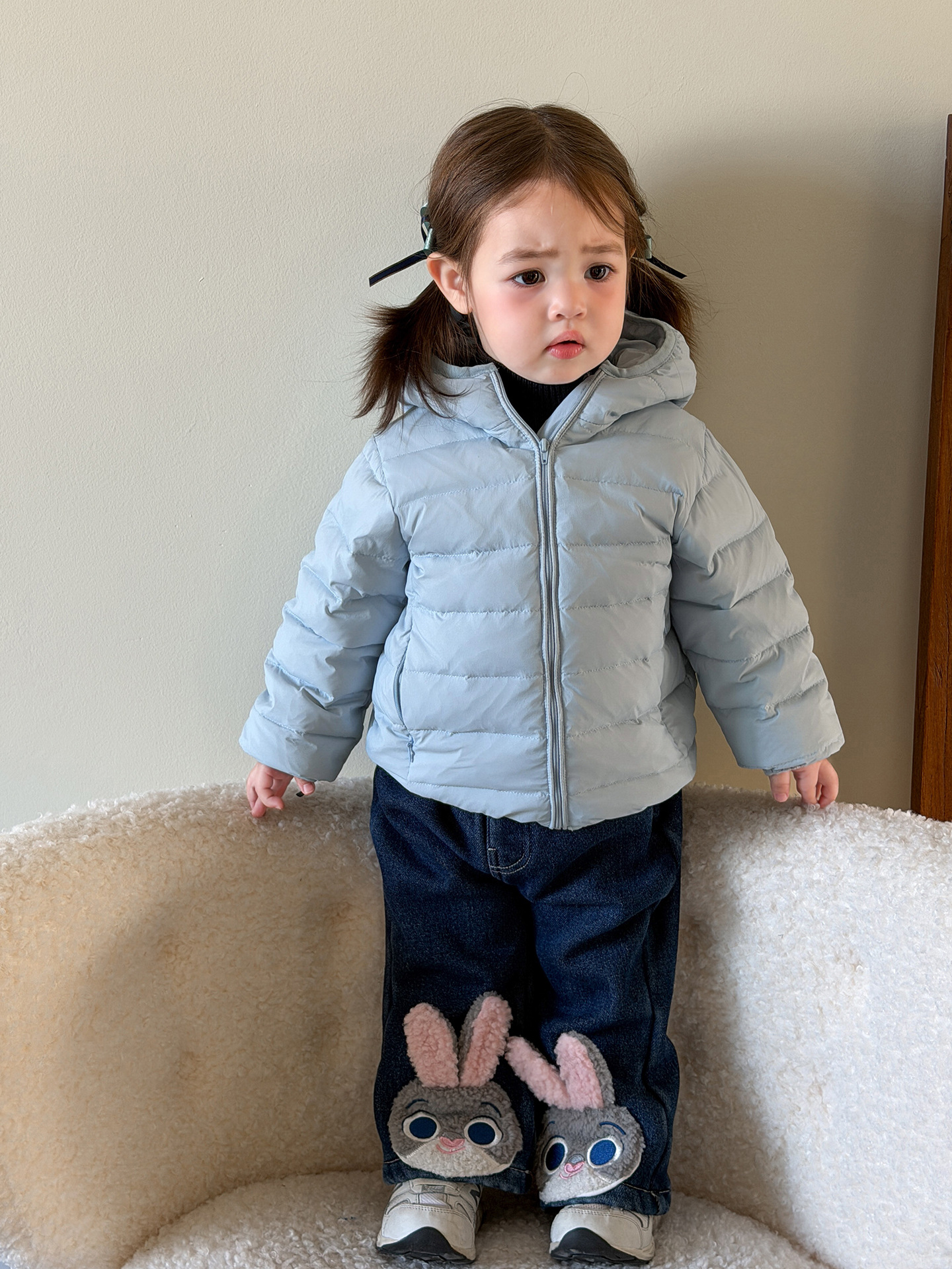 Ropa de caña de pera para niños ropa de invierno ligera de plumón 90 de terciopelo extranjero grueso chaqueta de niña ropa de bebé