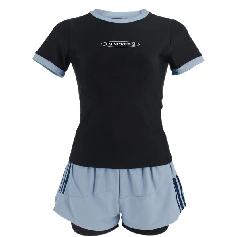 Huurun split profesional deportes traje de baño femenino conservador Super hadas estilo occidental vientre cubriendo estudiante Boxer traje de baño fábrica al por mayor