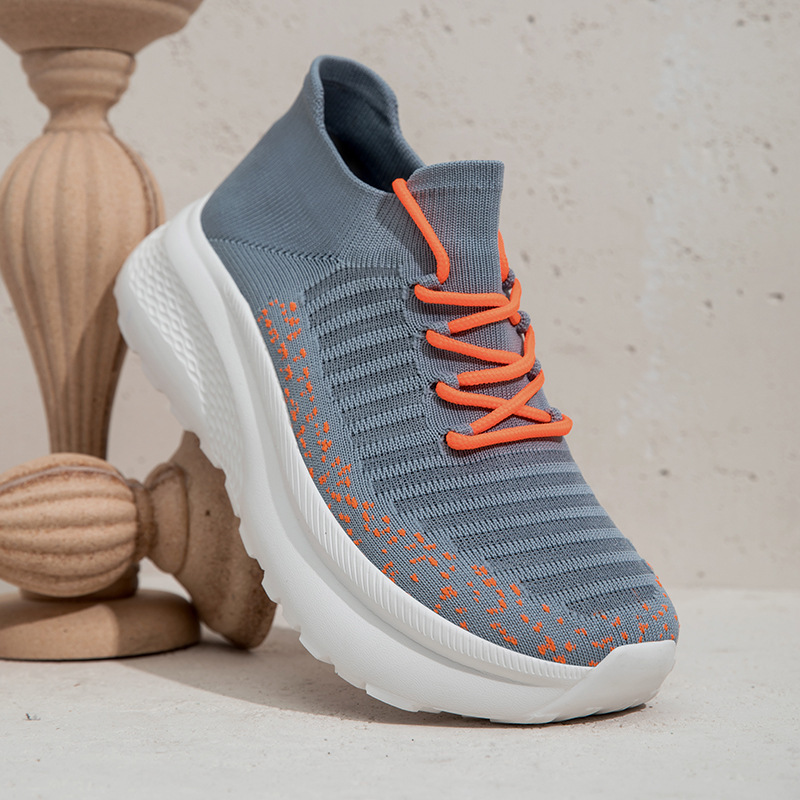 Zapatillas de Running de Horma Ancha de Malla y PU con Suela EVA para Deporte y Uso Casual image 4