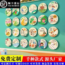 24二十四节气挂画幼儿园墙面装饰文化设计楼梯走廊环创主题成品贴