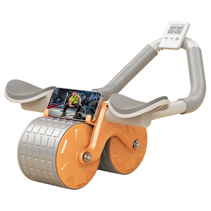 Rueda de construcción abdominal rebote automático abdominal enrollamiento abdominal entrenamiento abdominal artefacto mágico para hombres y mujeres rodillos de apoyo de codo domésticos equipo de fitness