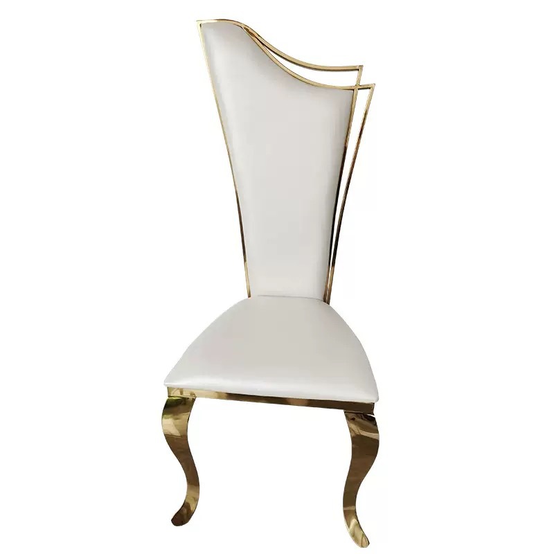 Silla de comedor de acero inoxidable de lujo de alta calidad silla de comedor de cuero de alta gama silla de comedor de restaurante de lujo