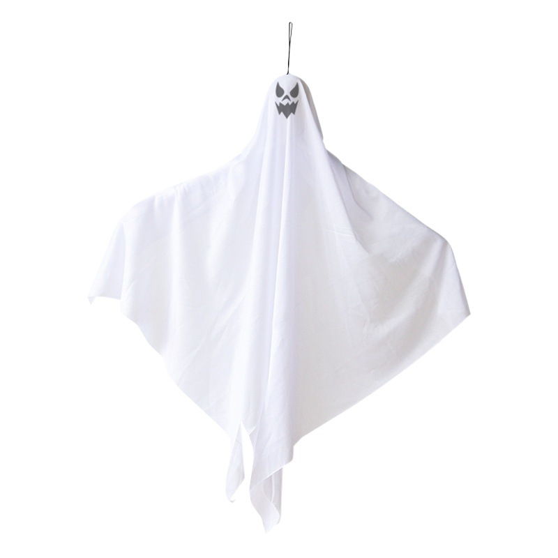 Halloween decoración fantasma colgante transfronterizo lugar dedicado diseño accesorios horror colgando adornos blanco pequeño colgante fantasma