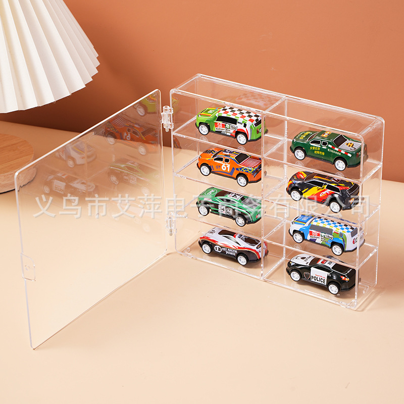 風火輪マッチ箱多美カード児童玩具車型収納箱1:64小型自動車防塵多格収納