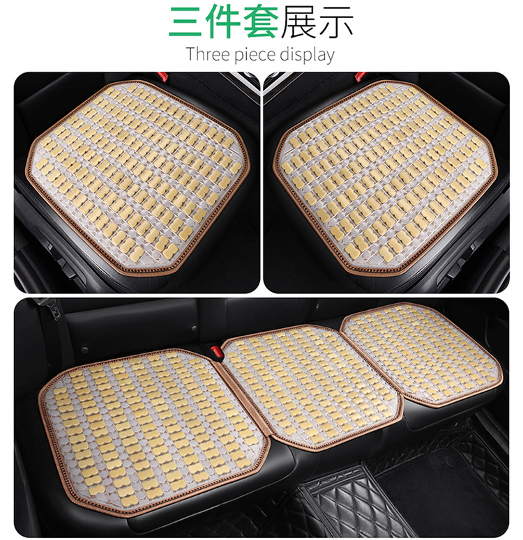 Car Seat Cushion Summer Cooling Pad Single Piece Universal for Trucks Bamboo Cooling Mat Pad In-Car Ice Silk Summer Ventilation and Breathability