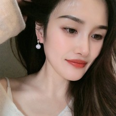 轻奢高级感锆石玲珑球球耳环S925银针时尚气质耳坠简约精致耳饰品