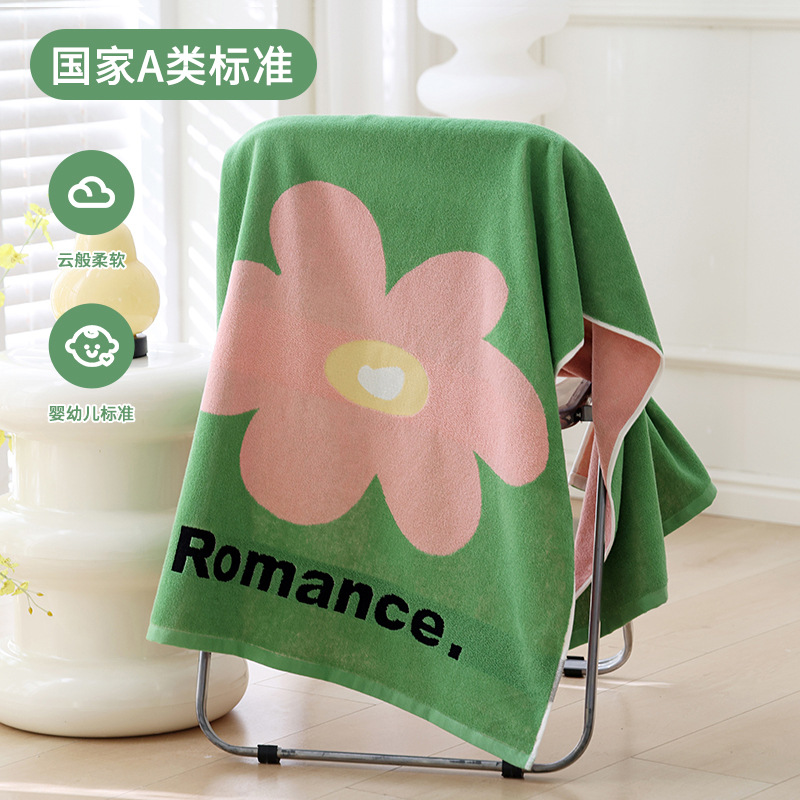 Toalla de baño, algodón puro, tipo A, al por mayor, engrosada y agrandada, toalla especial para playa, de secado rápido, para hombre, adecuada para uso doméstico.