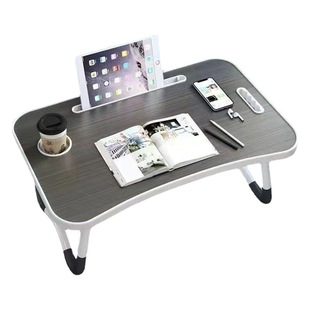 Bed Desk Folding Lazy Desk Student Dormitory Learning Computer Desk Multi-functional Simple Cartoon Bedroom Small Table