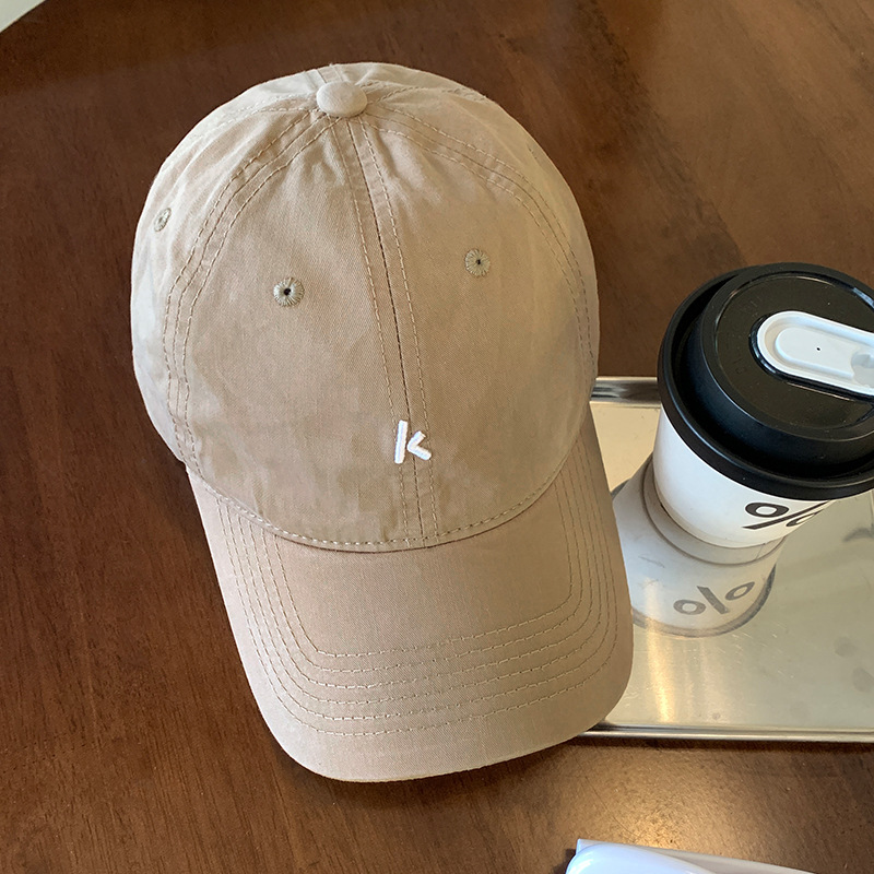 Coreano simple sombrero de béisbol blando sombrero de verano sombrero de sombrero japonés amplio sombrero