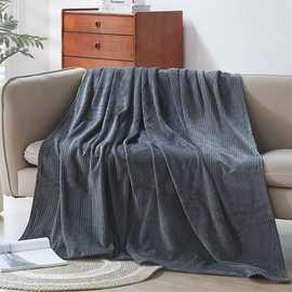 双面绒毛毯宿舍双人法兰绒床单办公午休盖薄学生盖腿毯