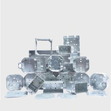 4英寸金属接线盒镀锌板盖板布线出线插线槽电气连接底盒暗装升级