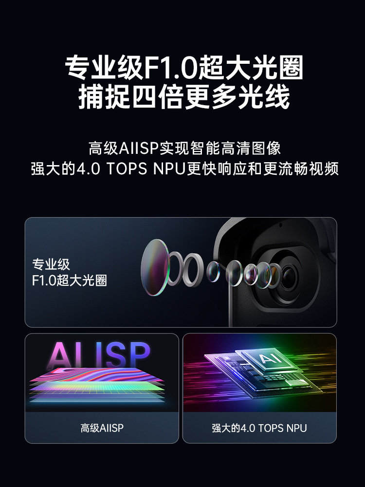 5MP POE surveillance camera, full-color night vision, AI smart