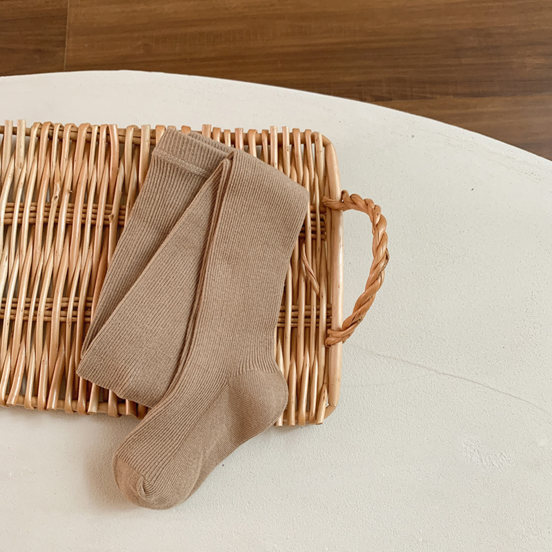 2024 primavera y otoño nuevas polainas para niñas bebé a pantimedias para niños transpirables medias de una pieza coreanas