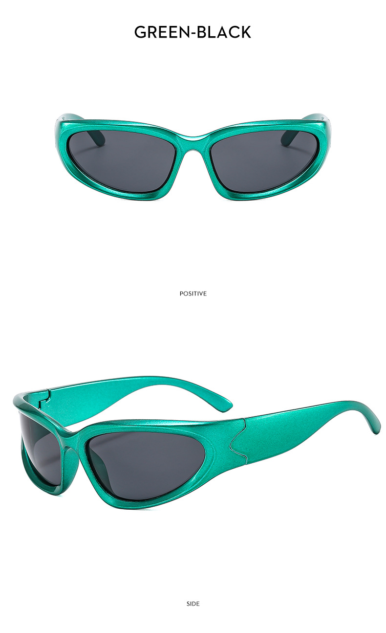 Millennium Future New Y2K Spicy Girl Cycling Punk Sports Network Occhiali da sole rossi Occhiali alla moda da donna_voghion.com