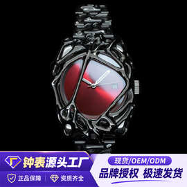 原创alabaster风格欧美手表复古蛛网异形高级ins同款小众设计