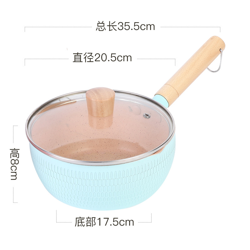 Tres piezas de set de paneles caseros guisado antiadherente regalo de reunión anual al por mayor multifuncional caja de regalo de cocina de cocina