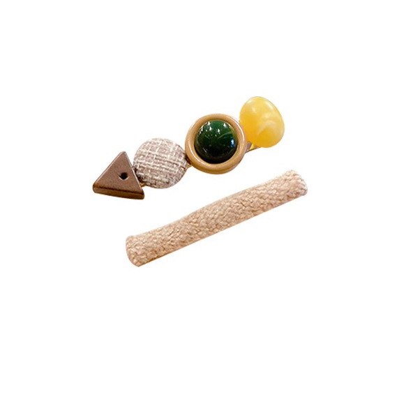 2024 Nueva horquilla de felpa de las mujeres Japonés lindo lado Celebridad de Internet clip lateral horquilla peludo pequeño clip tocado accesorios para el cabello