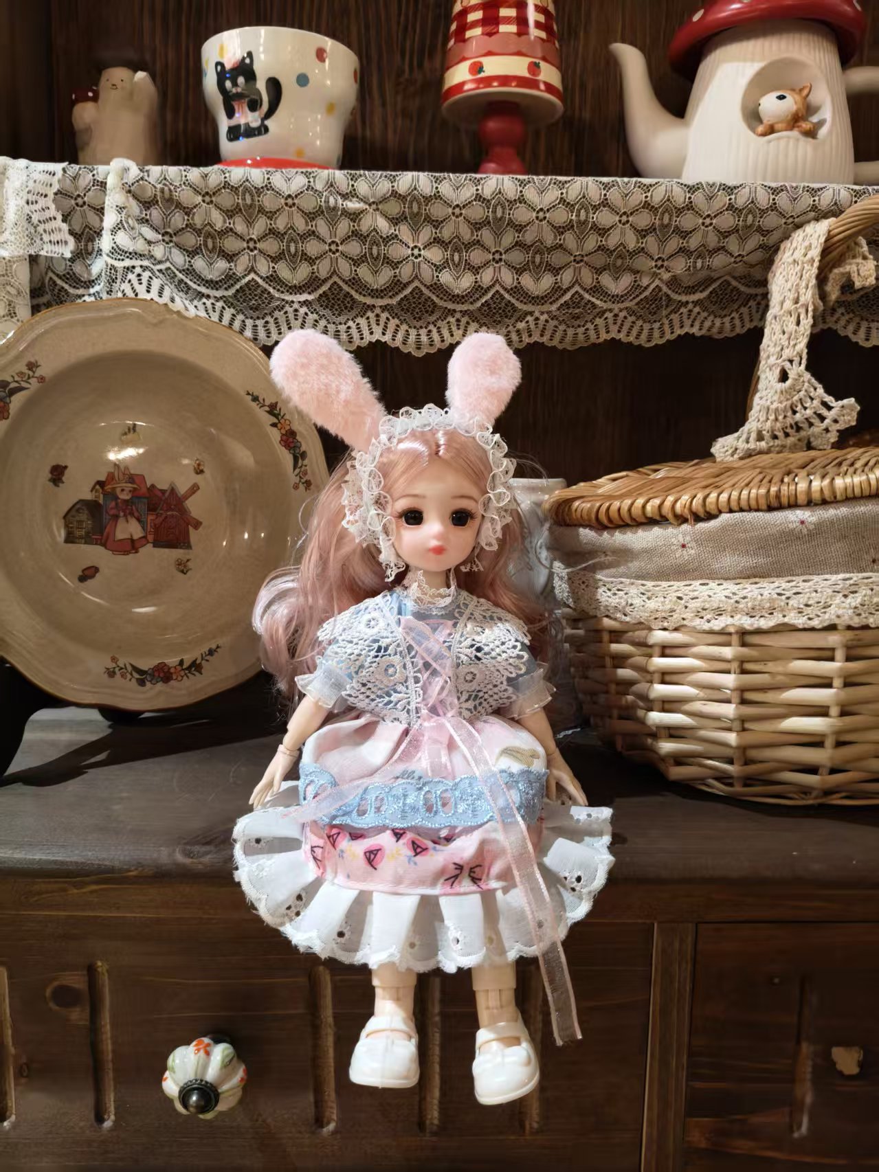 Boneca princesa realista conjunto de presente aniversário barbie_voghion.com