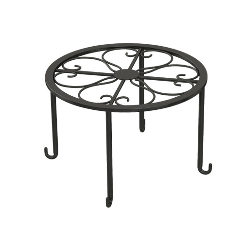 European floor-standing single-layer wrought iron low flower shelf balcony living room flower pot shelf simple outdoor pothos flower shelf