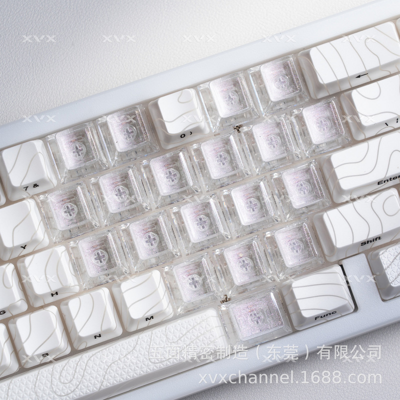 xvx 愛パーソナライズされたカスタマイズされた磁気軸メカニカルキーボードオリジナルマオ高透明発光 PC キーキャップクロスボーダー|undefined