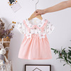Summer cotton short sleeve dress for princess, girl's skirt, Korean style, children's clothing