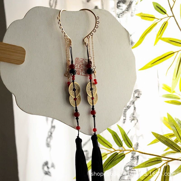 Qianmo Fanchen earrings [1 pair]