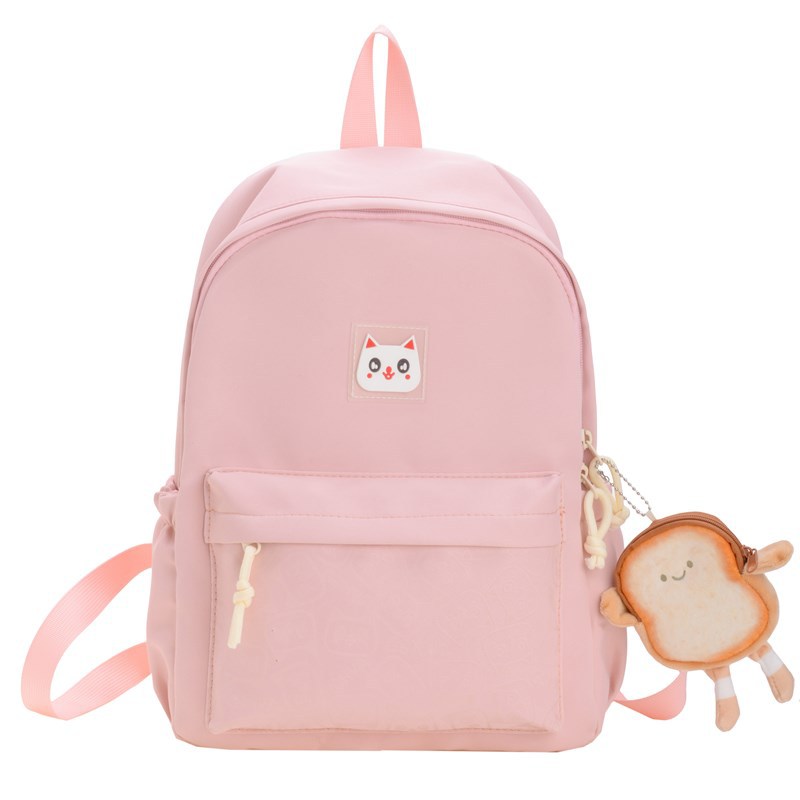 Jardín de infantes bolsas escolares de dibujos animados lindas bolsas de hombro de color sólido para niños y niñas nuevas bolsas de niños de gran capacidad