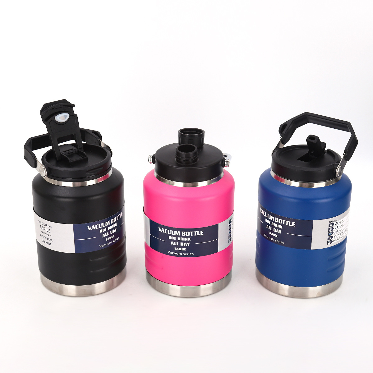 Nueva gran capacidad portátil barril 304 acero inoxidable vacío taza de aislamiento térmico taza de paja de acampamiento de acondicionamiento al aire libre