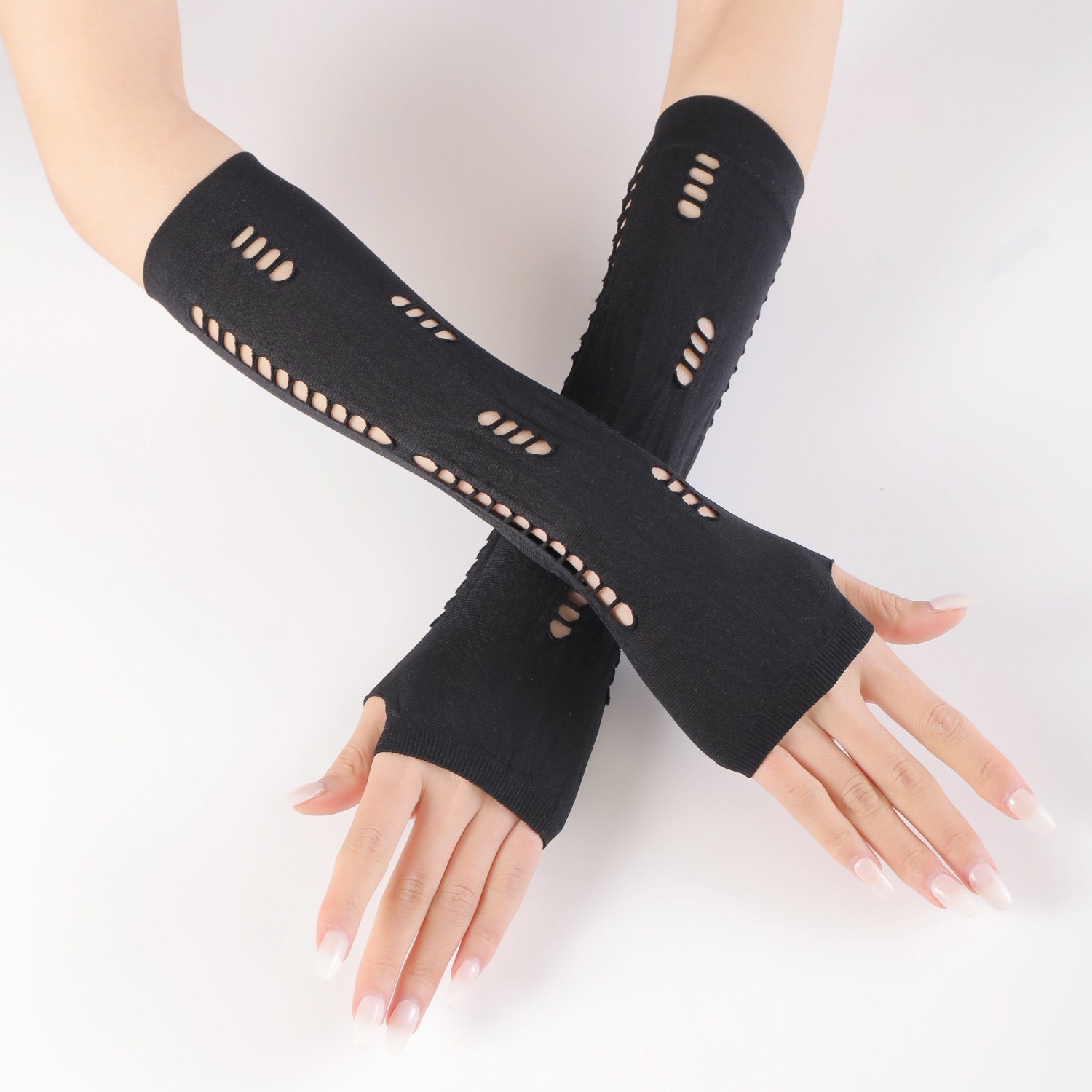 Fingerless Gloves For Sun Protection Fashionable Summer Style_voghion.com