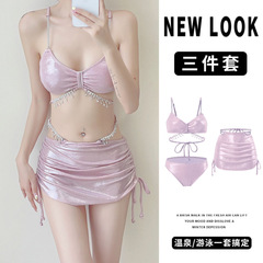 2024新款時尚性感泳衣女款批發分體游泳裝泡溫泉比基尼beach wear